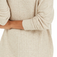 Style & Co Women's Ribbed Turtleneck Sweater Beige Size PL