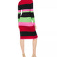 Planet Gold Junior's Metallic Stripe Cardigan Dress Red Size Large