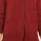 Charter Club Women's Merino Wool V Neck Cardigan Red Size X-Small