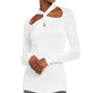 Michael Kors Women's Twisted Sweater White Size Medium
