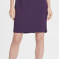 DKNY Women's V Neck Ruffle Cap Sleeve Sheath Dress Purple Size 2