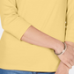 Karen Scott Women's Scoop-Neck Top Yellow Size Large
