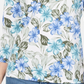 Karen Scott Women's Floral Print 3/4 Sleeve Top Blue Size X-Small