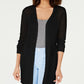 Charter Club Women's Vertical Stitch Completer Sweater Black Size X-Small