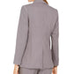 Calvin Klein Women's Textured Double-Breasted Blazer Gray Size 4