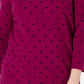Karen Scott Women's Dot Dream Sweater Purple Size Small
