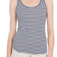Charter Club Women's Supima Cotton Knit-Stripe Tank Lt Beige Size Medium