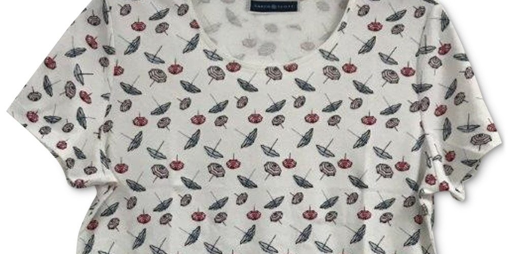 Karen Scott Women's Scoop Neck T-Shirt White Size Large