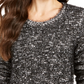 Style & Co Women's Marled Eyelash Sweater Black Size PL