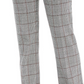 Charter Club Women's Plaid Straight-Leg Pants Gray Size 16 Petite