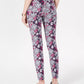 Charter Club Women's Printed Tummy-Control Jeans Blue Size 10 Petite