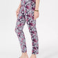 Charter Club Women's Printed Tummy-Control Jeans Blue Size 10 Petite
