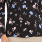Charter Club Women's Pima Cotton Ditsy-Print Top Black Size X-Small