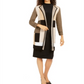 Kasper Women's Colorblocked Open Front Cardigan Size Medium