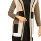 Kasper Women's Colorblocked Open Front Cardigan Size Medium