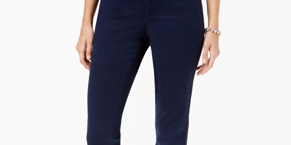 Charter Club Women's Lexington Straight-Leg Jeans Blue Size 4