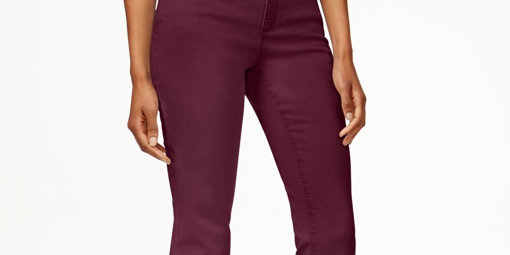 Charter Club Women's Lexington Straight Leg Jeans Red Size 6