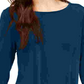 Alfani Women's Solid Swing Top Blue Size Petite Small