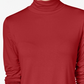 JM Collection Women's Petite Turtleneck Top Red Size Size PL
