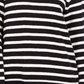 Charter Club Women's Petite Split-Back Striped Mockneck Sweater Black PS