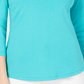 Charter Club Women's Boat-Neck Button-Shoulder Top Blue Size Small