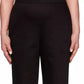 Alfred Dunner Women's Sateen Pull On Street Smart Pants Black Size 10P
