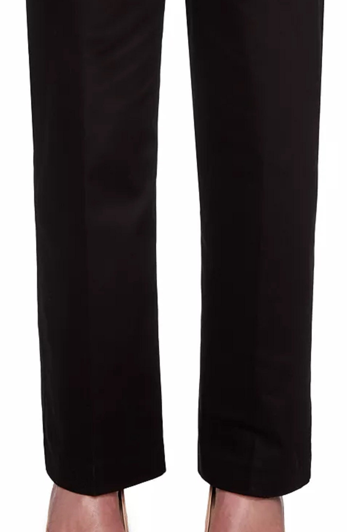 Alfred Dunner Women's Sateen Pull On Street Smart Pants Black Size 10P