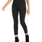Thalia Sodi Women's Cropped Button Hem Pants Black Size Medium