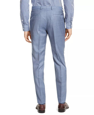 Hugo Men's Slim Fit Stepweave Suit Pants Blue Size 40