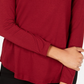 JM Collection Women's Turtleneck Top Red Size PL