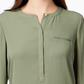 JM Collection Women's Pleated Back Blouse Red Size PL