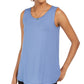 Style & Co Women's Swing-Fit Tank Top Blue Size X-Small