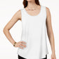 JM Collection Women's Petite Scoop-Neck Tank Top White Size Medium