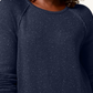 Karen Scott Women's Curved-Hem Sweater Navy Size X-Small
