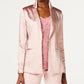 INC International Concepts Women's Petite Classic Fit Blazer Pink Size Small