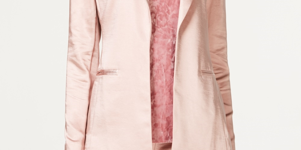 INC International Concepts Women's Petite Classic Fit Blazer Pink Size Small