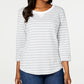 Karen Scott Women's Sport Zoe Sweatshirt Gray Size Small