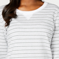 Karen Scott Women's Sport Zoe Sweatshirt Gray Size Small