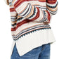 Style & Co Women's Striped Studded Sweater Beige Size X-Small