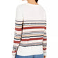 Style & Co Women's Striped Studded Sweater Beige Size X-Small