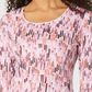 Karen Scott Women's Watercolor Printed Top White/Purple Size Large