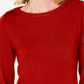 Karen Scott Women's Button-Shoulder Sweater Red Size XX-Large
