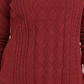 Charter Club Women's Cable Sweater Red Size Large