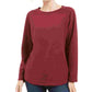 Karen Scott Women's Petite Microfleece Top Purple Size 44