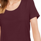 Maison Jules Women's Scoop Neck T Shirt Purple Size Medium