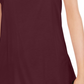 Maison Jules Women's Scoop Neck T Shirt Purple Size Medium