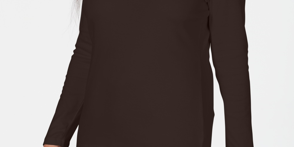 Karen Scott Women's Satin Trim Scoop Neck Top Black Size X-Small