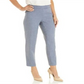Anne Klein Women's Crop Heather Twill Pants Blue Size 14