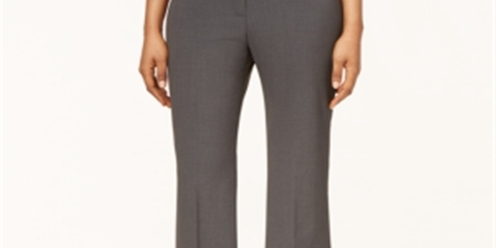 Nine West Women's Flare Leg Low Waist Dress Pants Gray Size 2