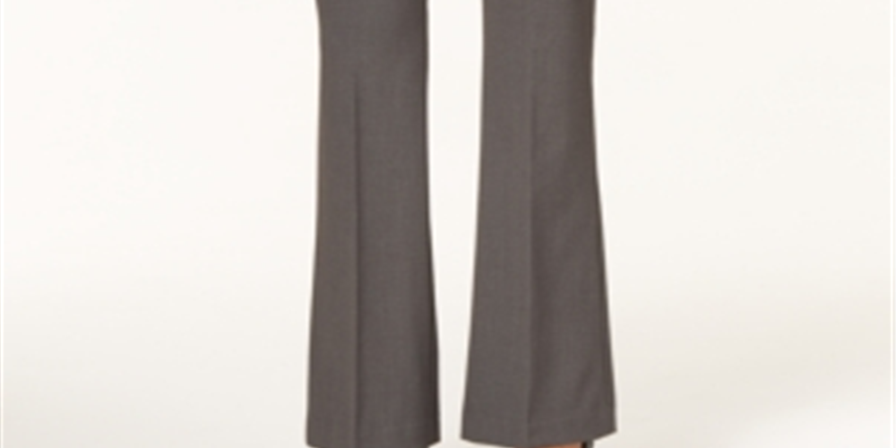 Nine West Women's Flare Leg Low Waist Dress Pants Gray Size 2